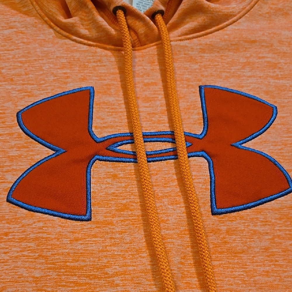 Under Armour Orange Hoodie Size Small - Picture 3 of 4